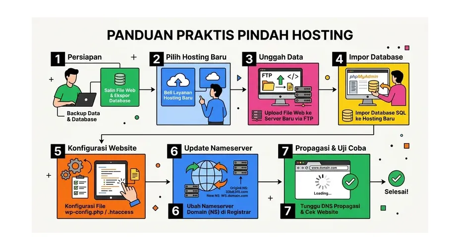 panduan pindah hosting