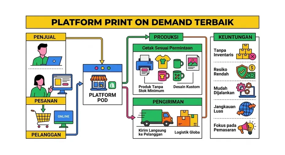 cara kerja print on demand