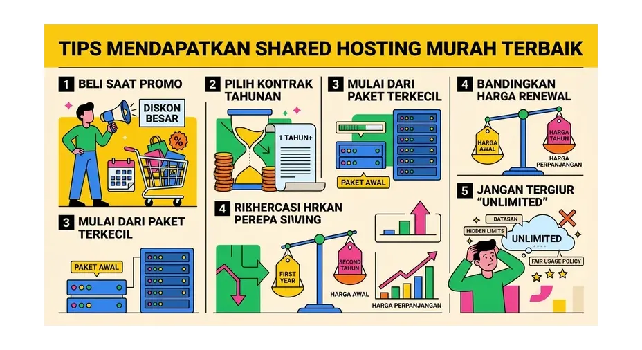 Checklist memilih shared hosting murah