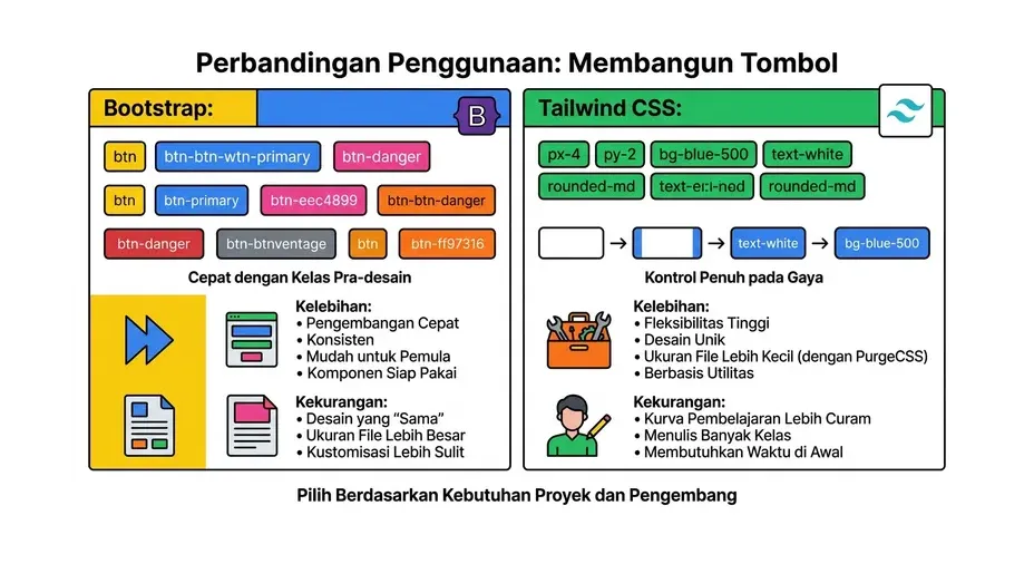 tailwind vs bootstrap