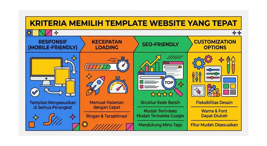 jenis jenis template website