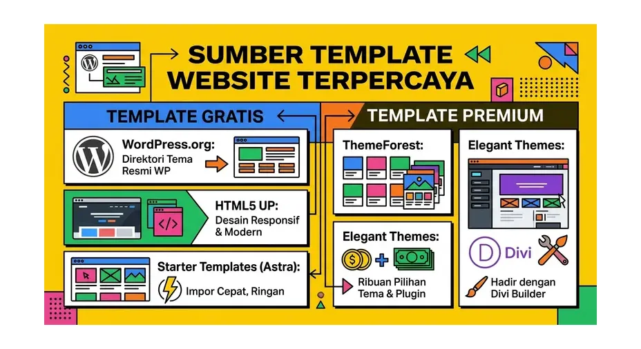tips memilih template website
