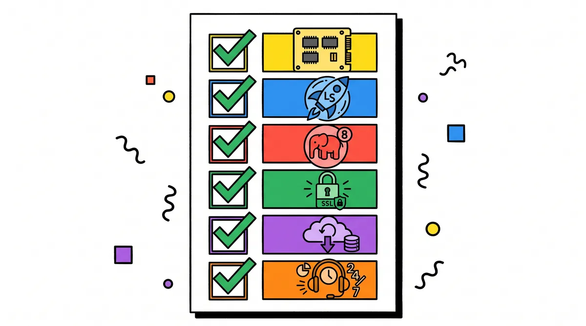 checklist standar minimum hosting 2026