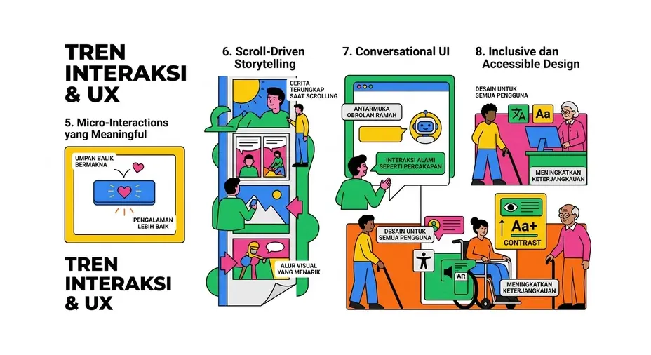 tren visual desain website 2026