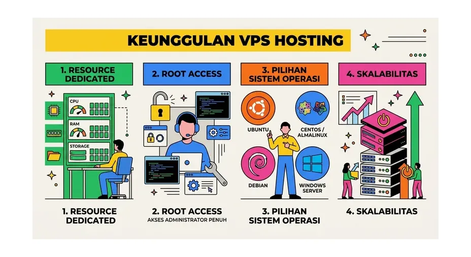 Keunggulan VPS hosting dibanding shared hosting