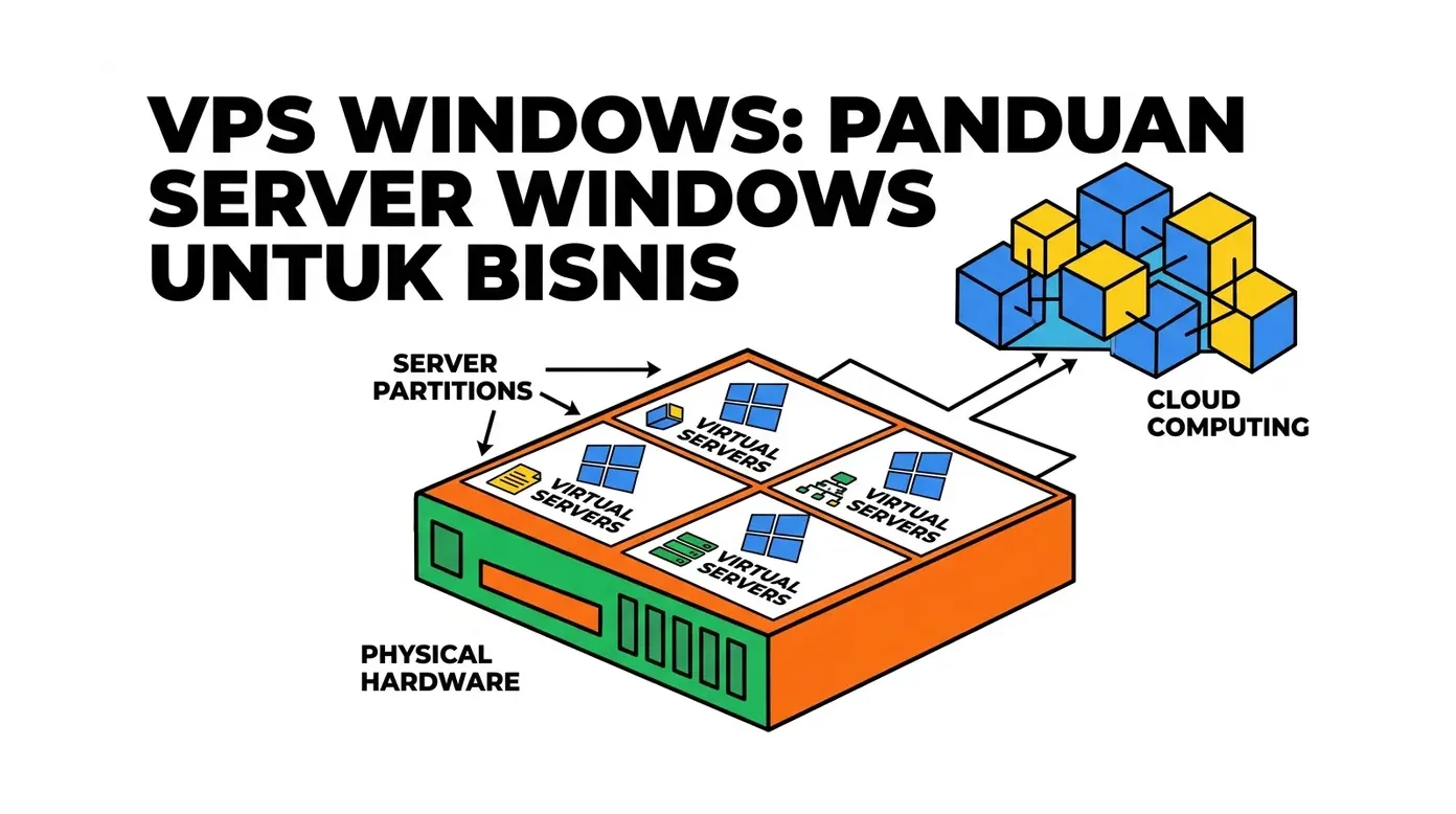 Ilustrasi VPS Windows server