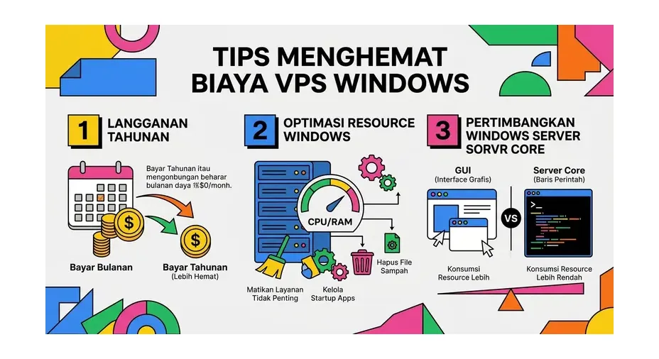 Ilustrasi penggunaan VPS Windows murah