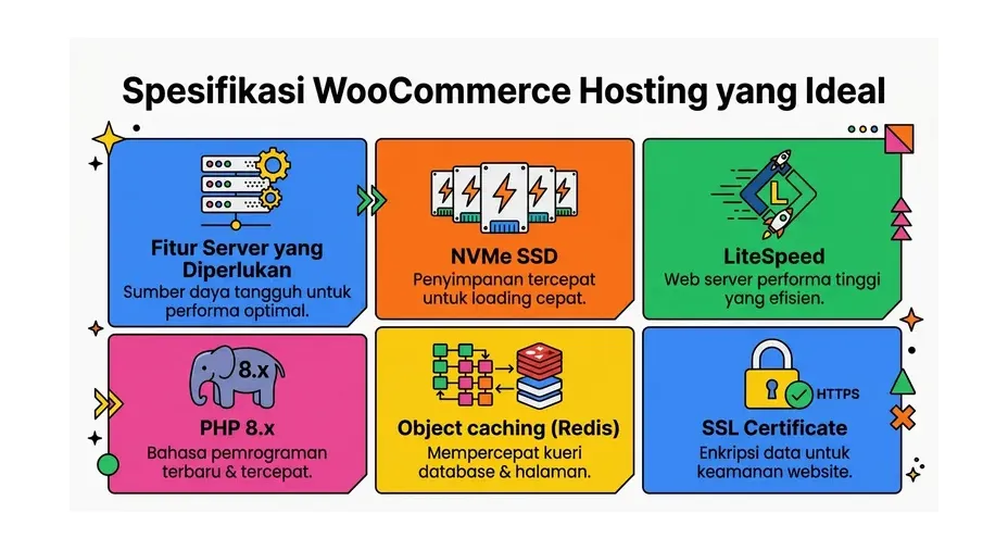 Spesifikasi hosting ideal untuk WooCommerce