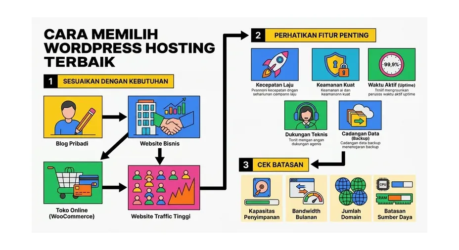 Tips memilih WordPress hosting terbaik