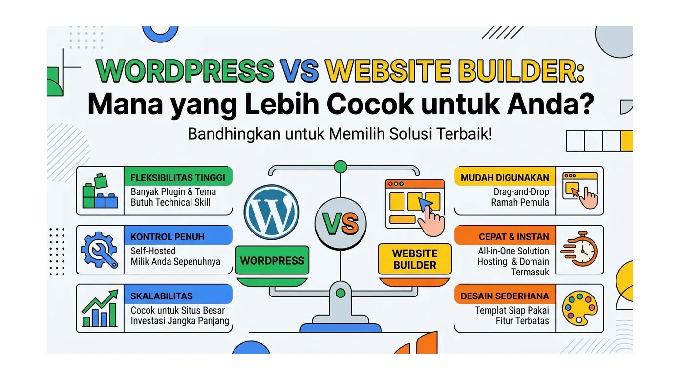 WordPress vs Website Builder: Mana yang Lebih Cocok untuk Anda?